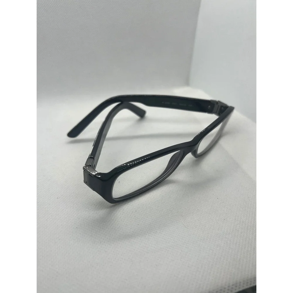 Burberry‎ B 2082 3001 Black Rectangular Eyeglasses Frames Italy 53-16-135